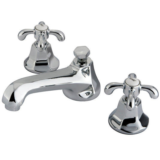 French Country Widespread Bathroom Faucet in Polished Chrome