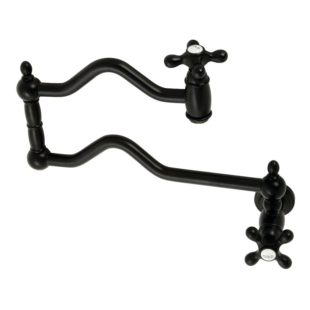 Heritage Pot Filler Faucet in Matte Black