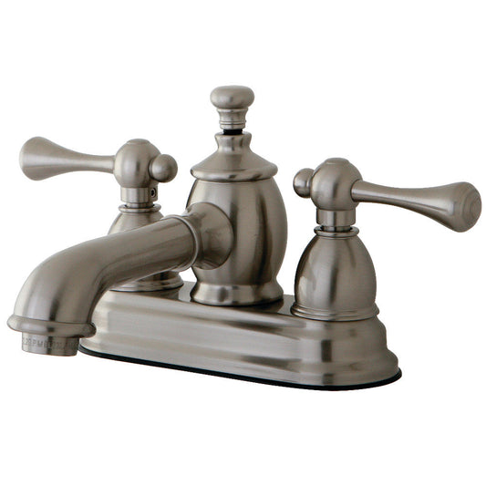 Vintage 4 Inch Centerset Bathroom Faucet in Brushed Nickel