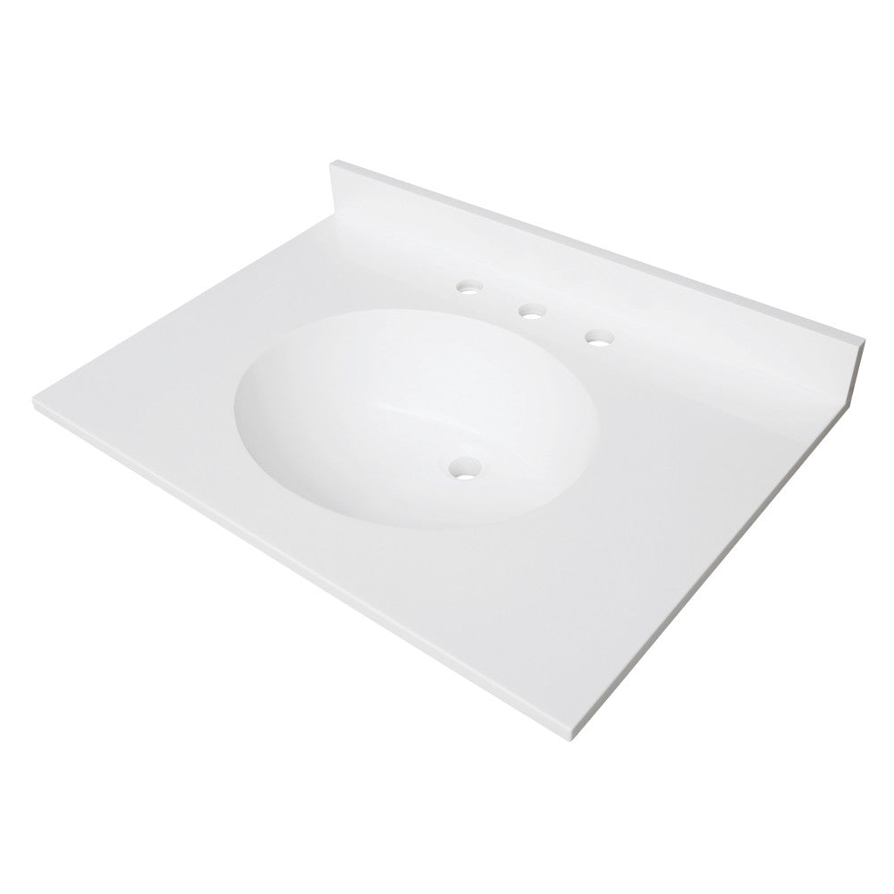 Wimbeldon 31 Inch Vanity Sink Top in White