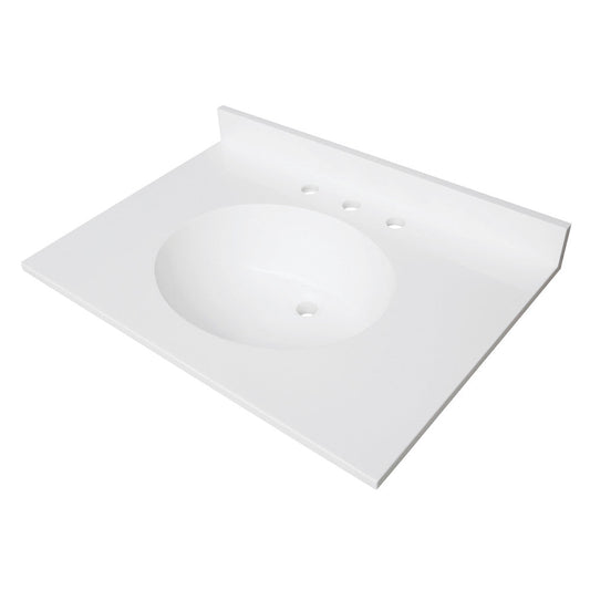 Wimbeldon 31 Inch Vanity Sink Top in White