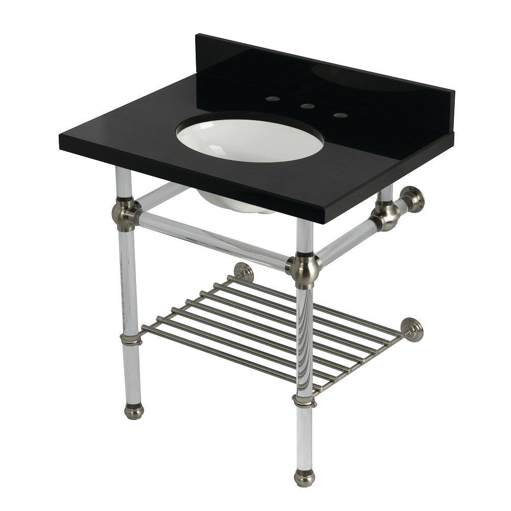 Templeton 30 Inch Console Sink in Brushed Nickel