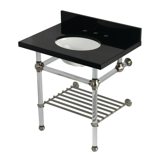 Templeton 30 Inch Console Sink in Brushed Nickel