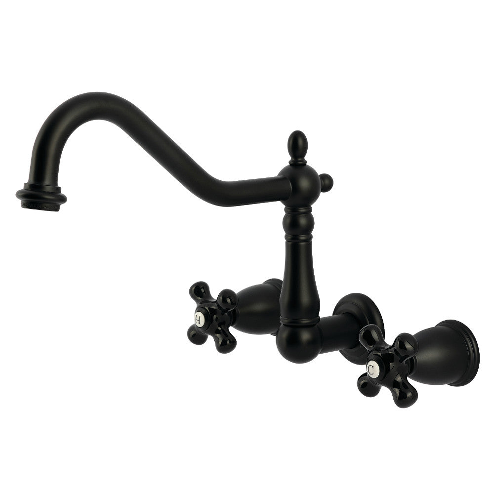 Duchess Wall Mount Kitchen Faucet in Matte Black