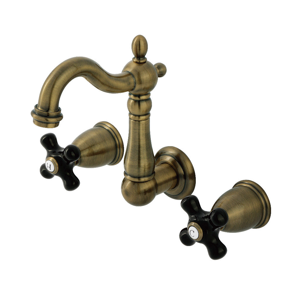 Duchess Wall-Mount Bathroom Faucet in Antique Brass