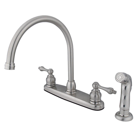 Vintage Centerset Kitchen Faucet in Brushed Nickel