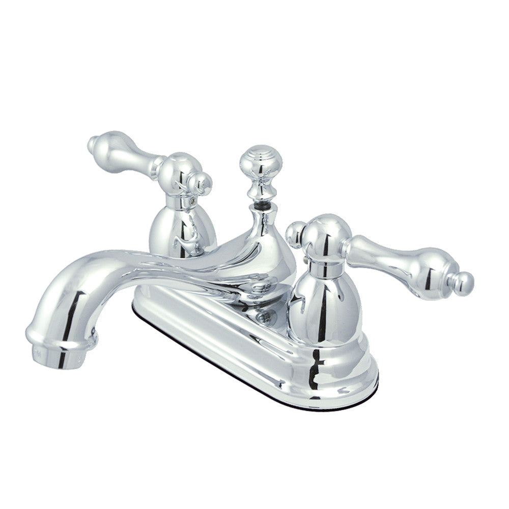Restoration 4 Inch Centerset Bathroom Faucet in Polished Chrome