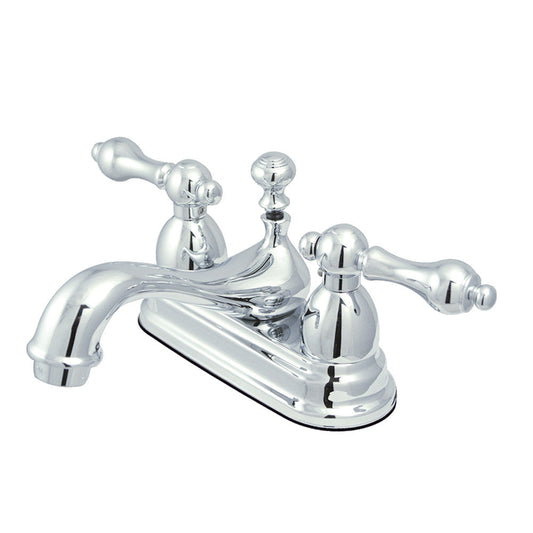 Restoration 4 Inch Centerset Bathroom Faucet in Polished Chrome
