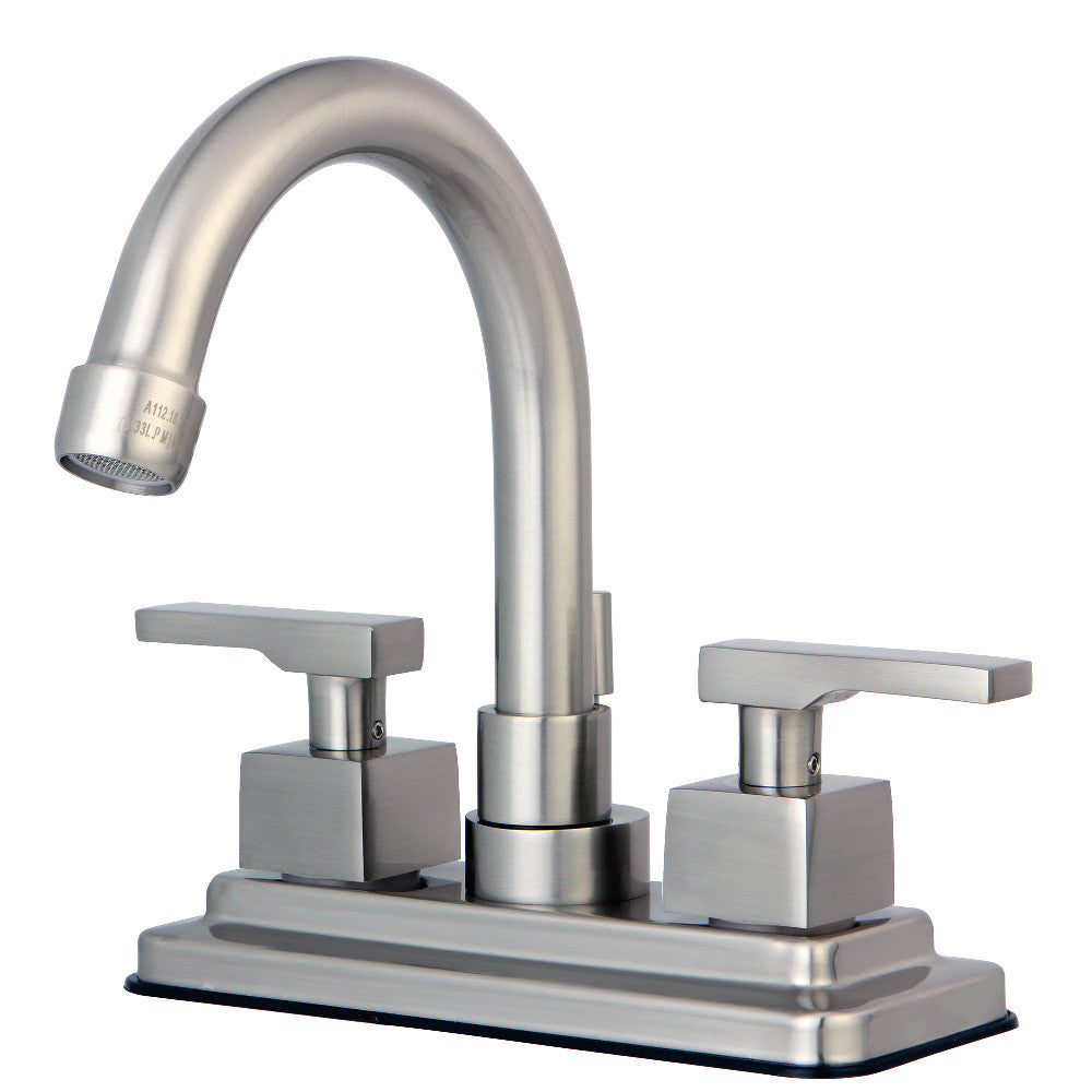 Executive 4 Inch Centerset Bathroom Faucet in Brushed Nickel