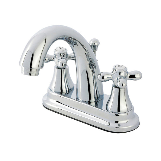 English Vintage 4 Inch Centerset Bathroom Faucet in Polished Chrome