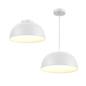 20in 2-1 Pendant and Flush mount, Universal driver - White