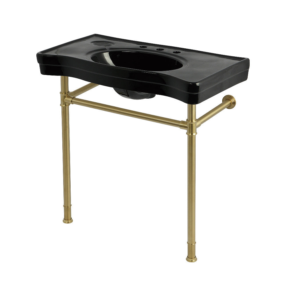 Imperial 35.81 Inch Console Sink in Brushed Brass