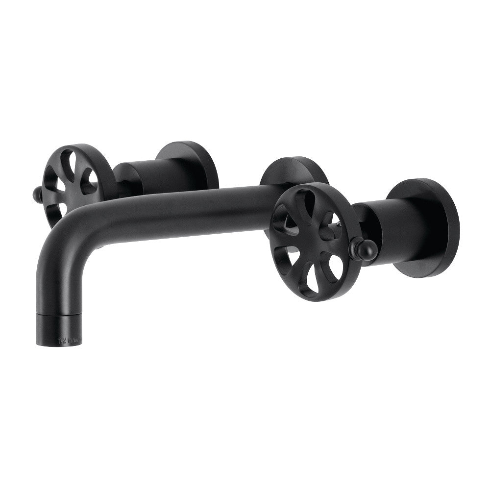 Belknap Wall-Mount Bathroom Faucet in Matte Black