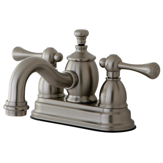 Vintage 4 Inch Centerset Bathroom Faucet in Brushed Nickel