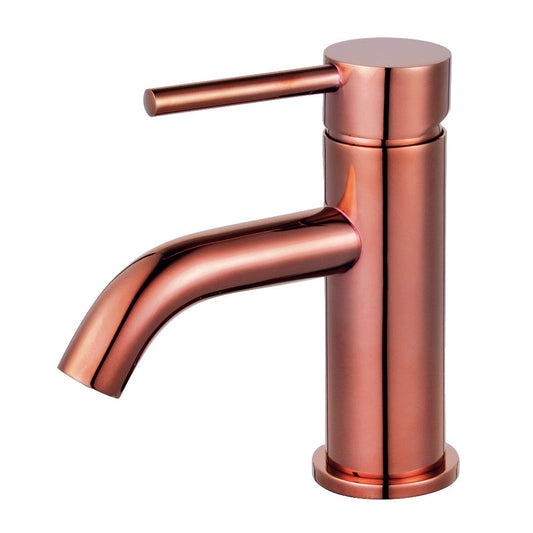 Concord Single-Hole Bathroom Faucet in Rose Gold