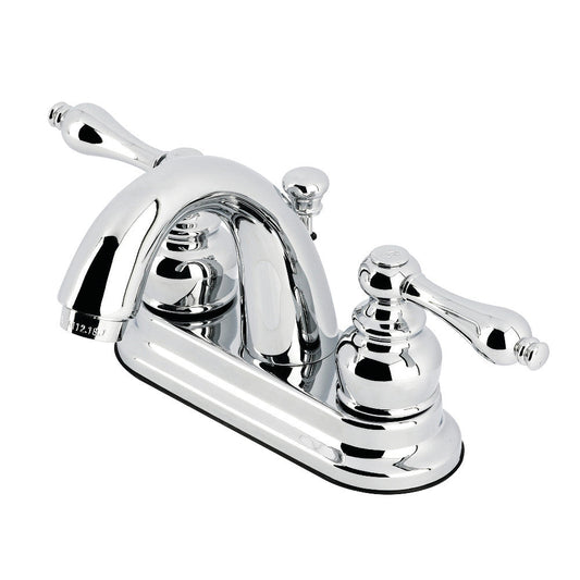 Restoration 4 Inch Centerset Bathroom Faucet in Polished Chrome