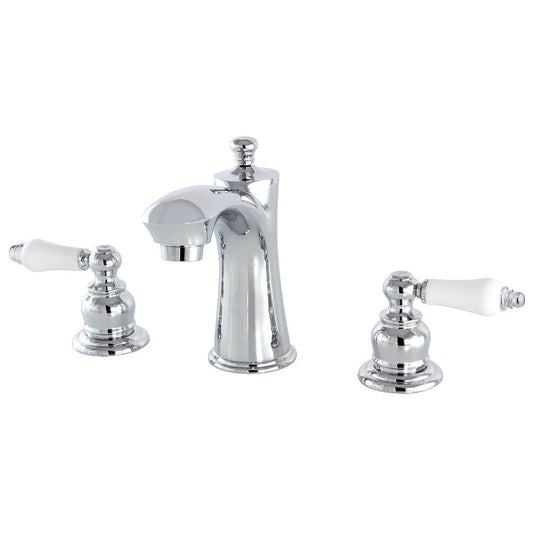 Victorian Widespread Bathroom Faucet in Polished Chrome