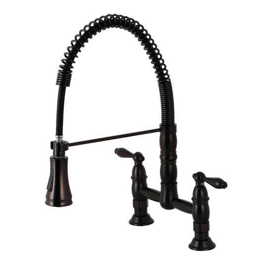 Heritage Pre-Rinse Kitchen Faucet in Oil Rubbed Bronze