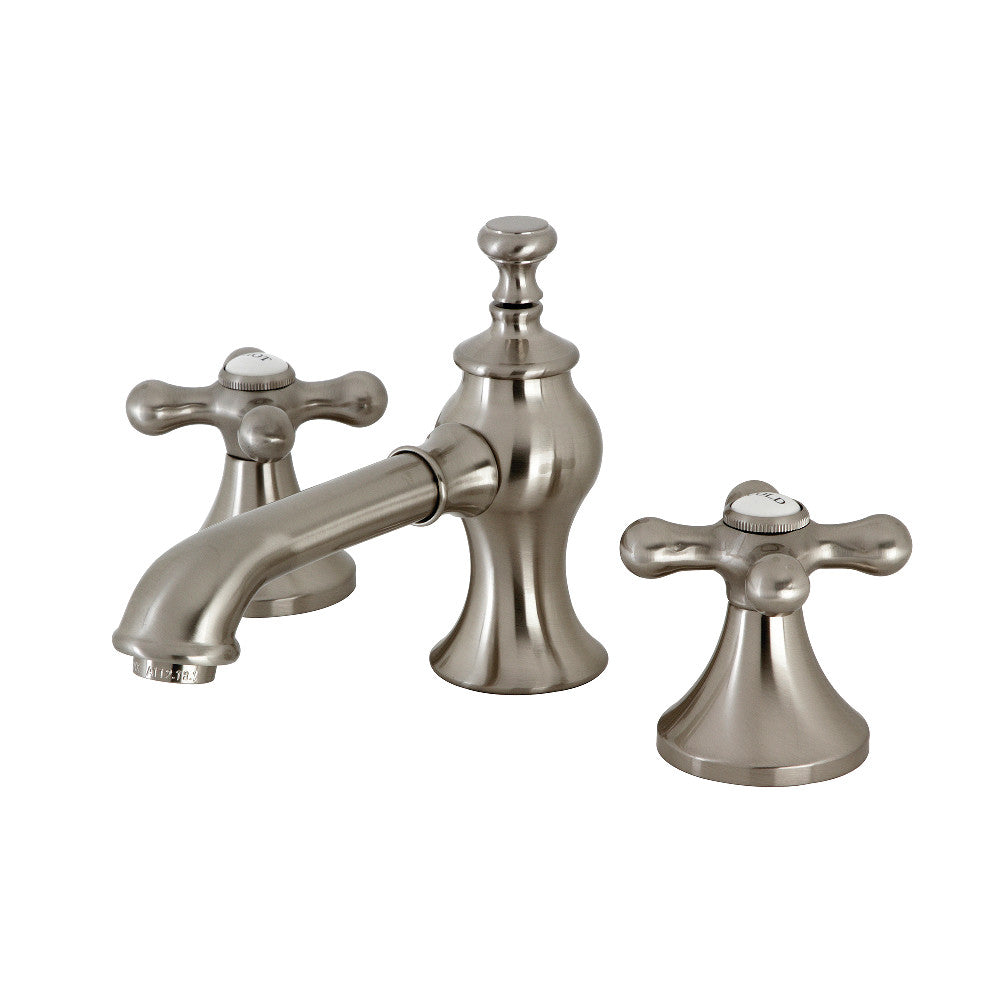 Vintage Widespread Bathroom Faucet in Brushed Nickel