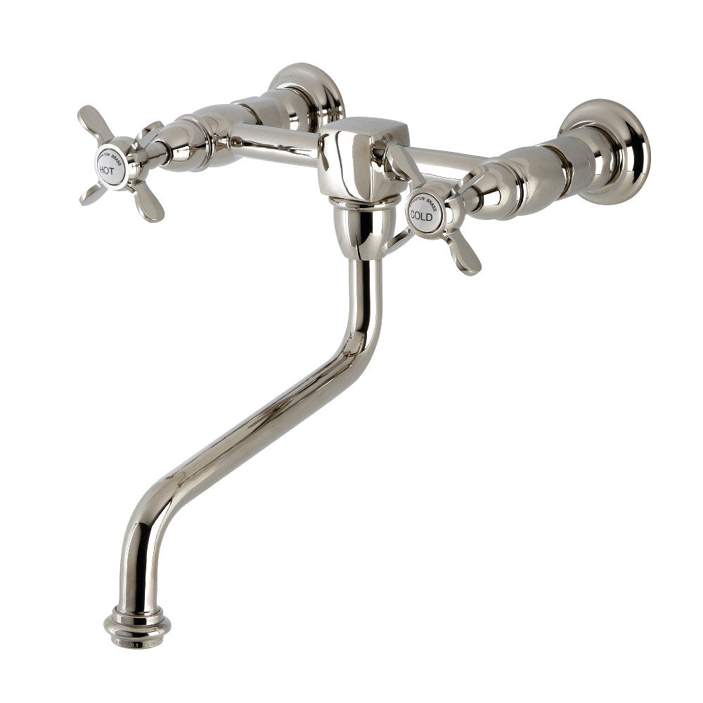 Essex Wall-Mount Bathroom Faucet in Polished Nickel