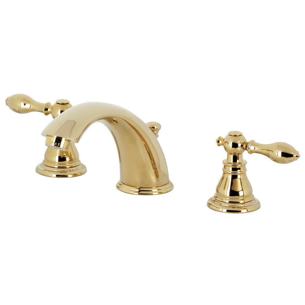 American Classic Widespread Bathroom Faucet in Polished Brass