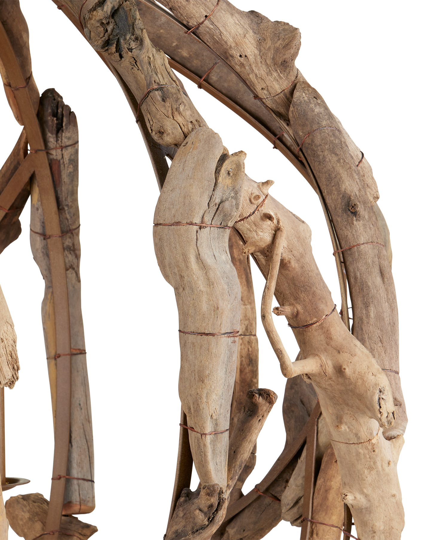 Driftwood Orb Chandelier