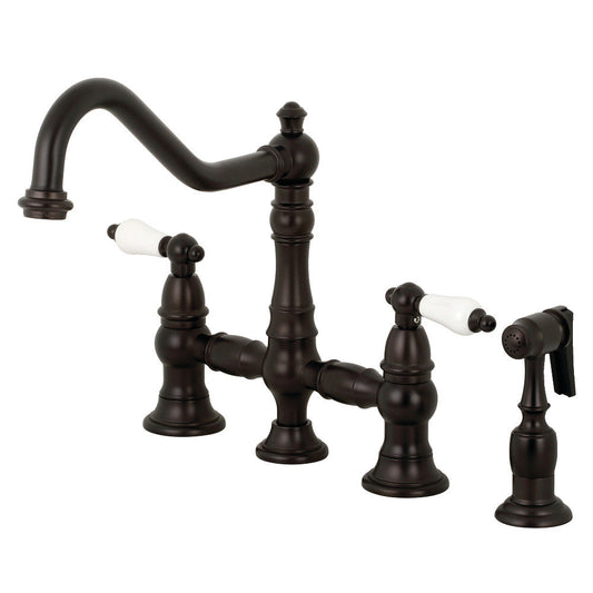 Restoration Bridge Kitchen Faucet in Oil Rubbed Bronze