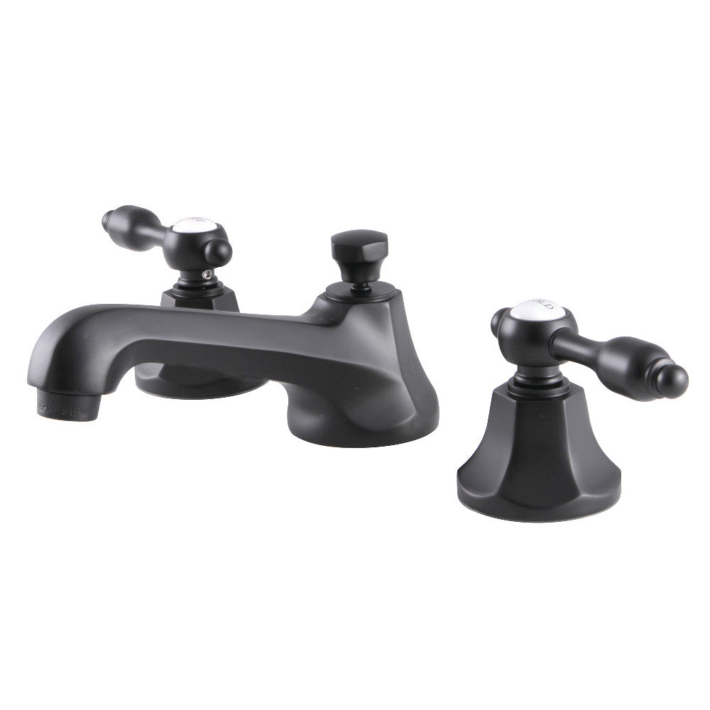 Tudor Widespread Bathroom Faucet in Matte Black