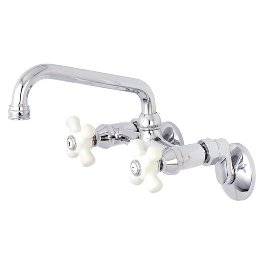 Kingston Wall Mount Kitchen Faucet in Polished Chrome
