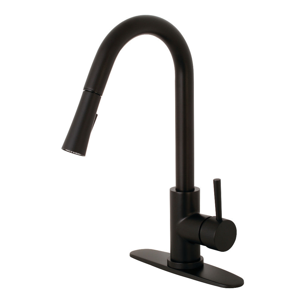 Concord Pull-Down Kitchen Faucet in Matte Black