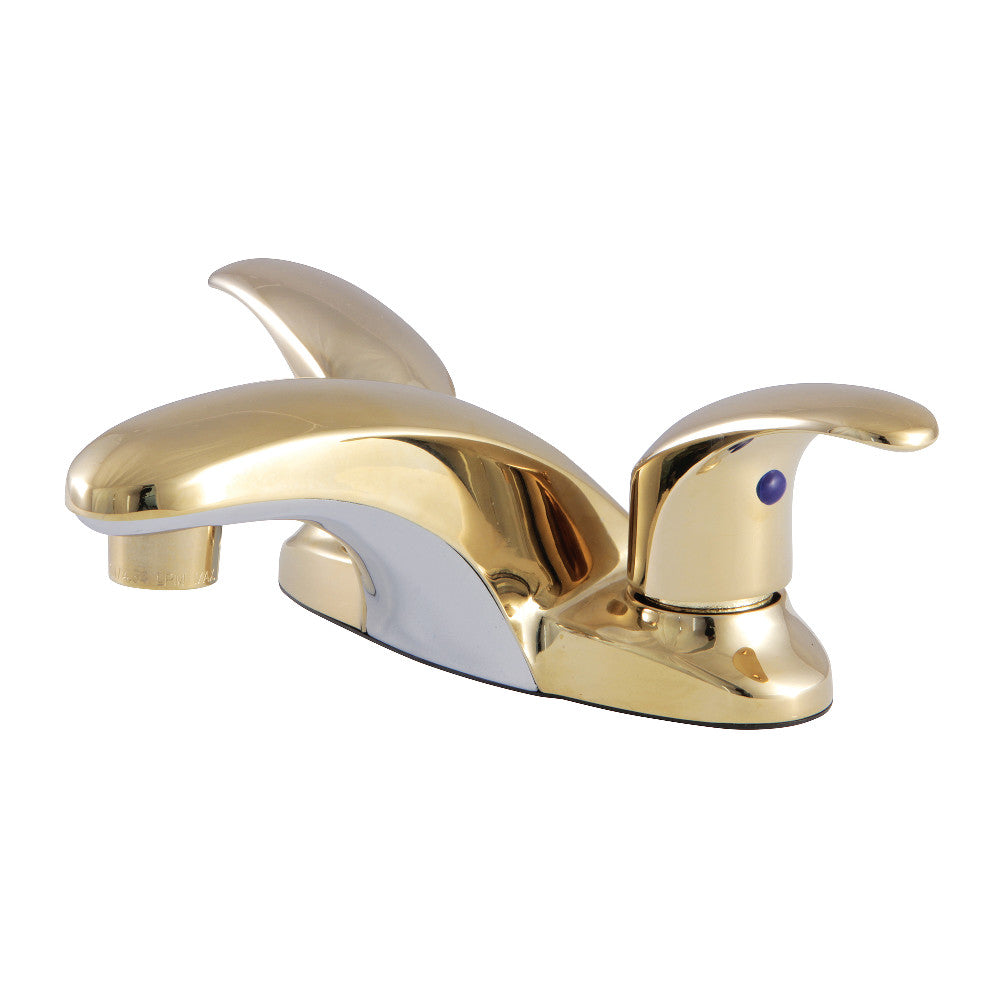 Legacy 4 Inch Centerset Bathroom Faucet in Polished Brass