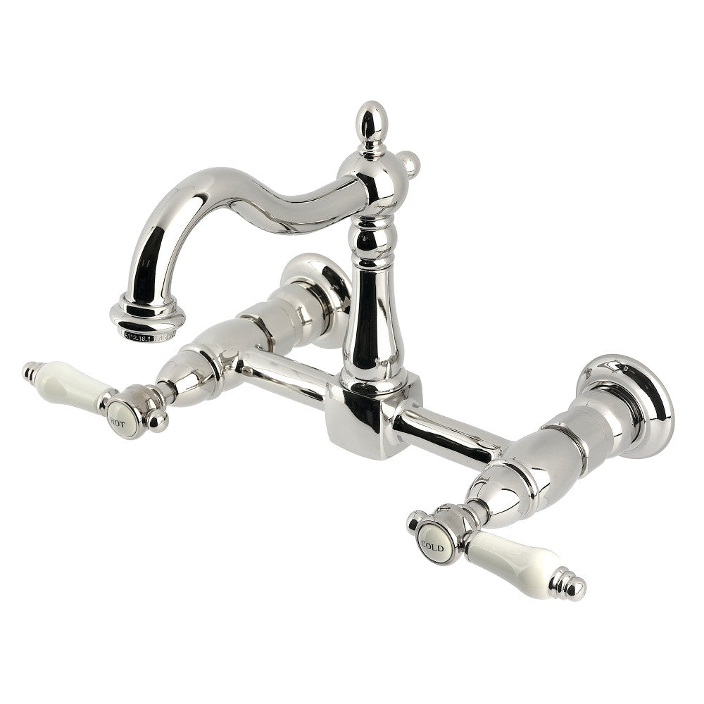Bel-Air Wall Mount Kitchen Faucet in Polished Nickel