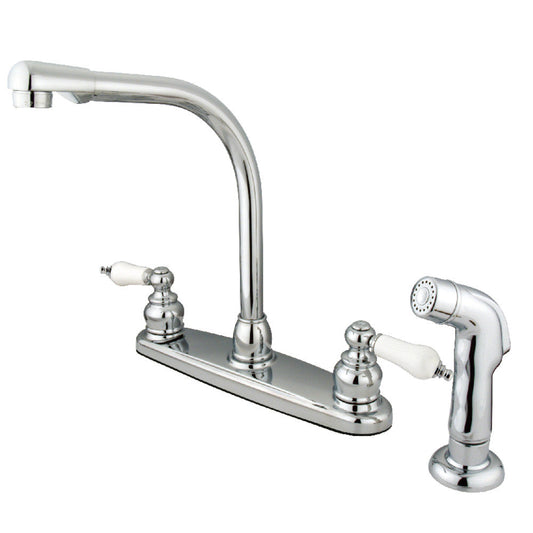 Victorian Centerset Kitchen Faucet in Polished Chrome