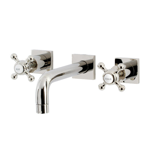 Metropolitan Wall-Mount Bathroom Faucet in Polished Nickel