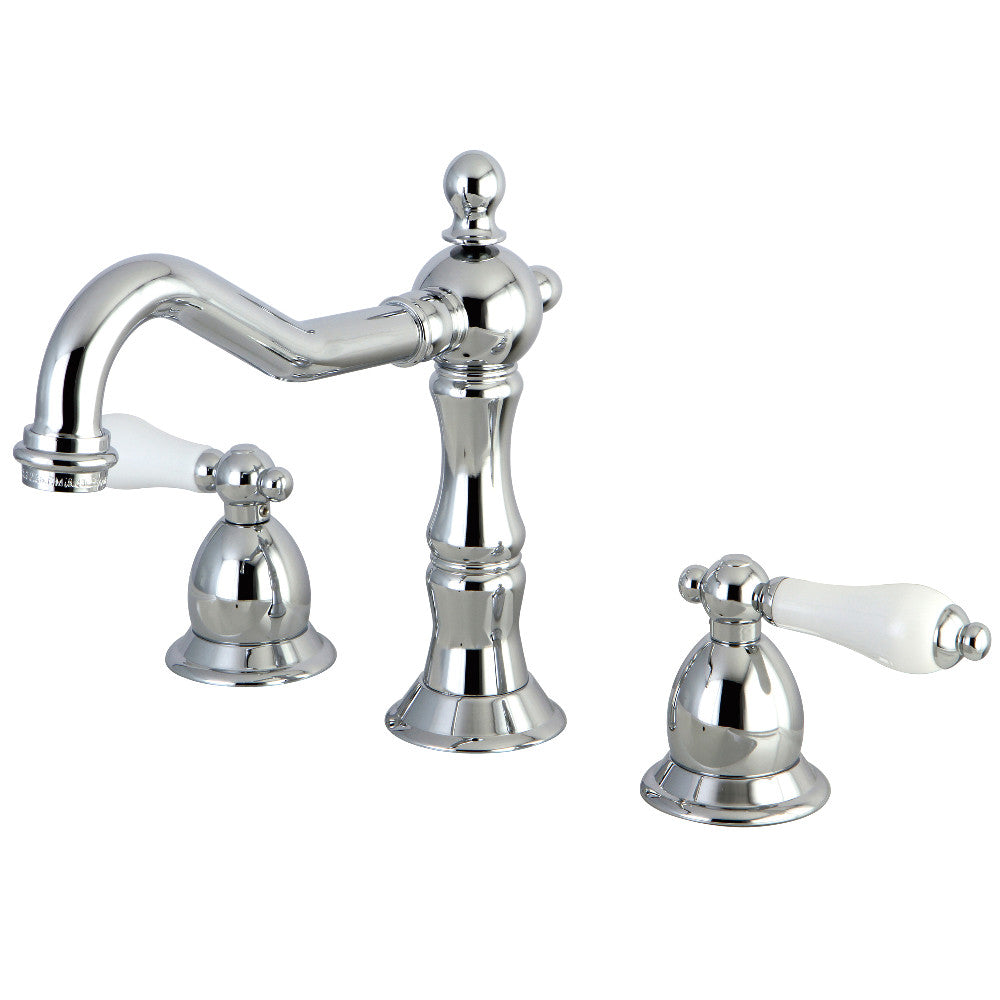 Heritage Widespread Bathroom Faucet in Polished Chrome