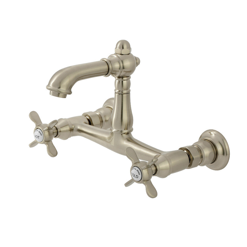 Essex Wall-Mount Bathroom Faucet in Brushed Nickel
