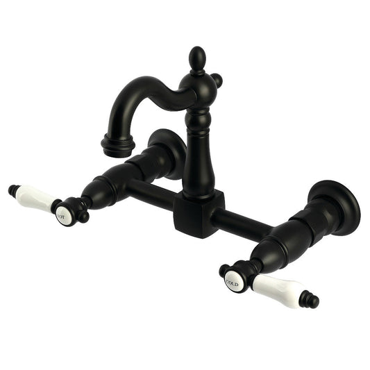 Bel-Air Wall Mount Kitchen Faucet in Matte Black