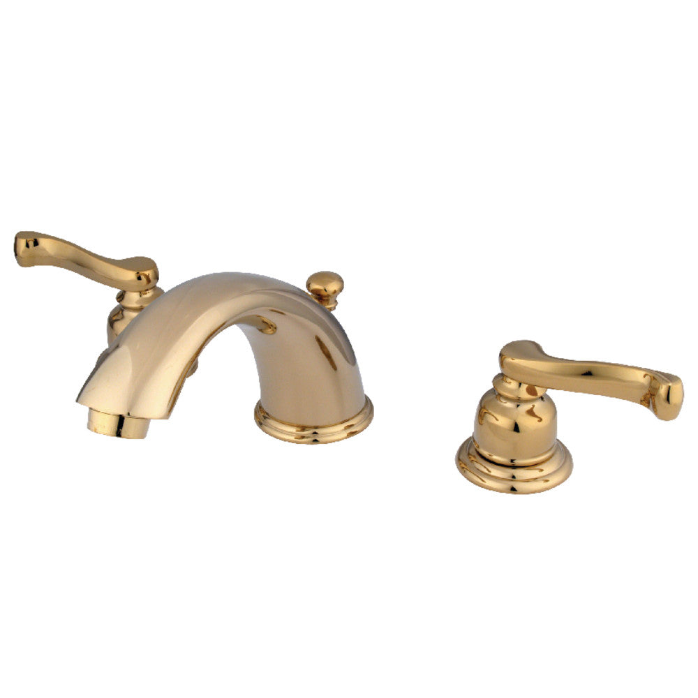 Royale Widespread Bathroom Faucet in Polished Brass
