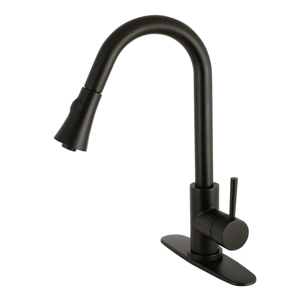Concord Pull-Down Kitchen Faucet in Matte Black