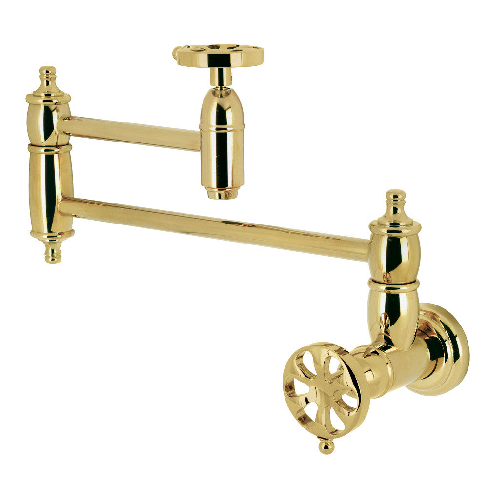 Belknap Pot Filler Faucet in Polished Brass