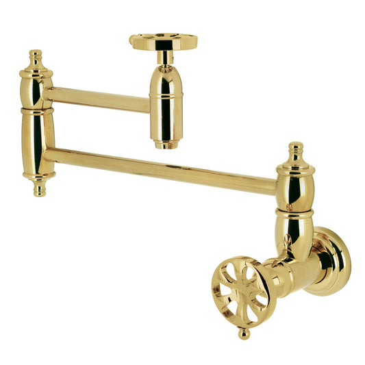 Belknap Pot Filler Faucet in Polished Brass