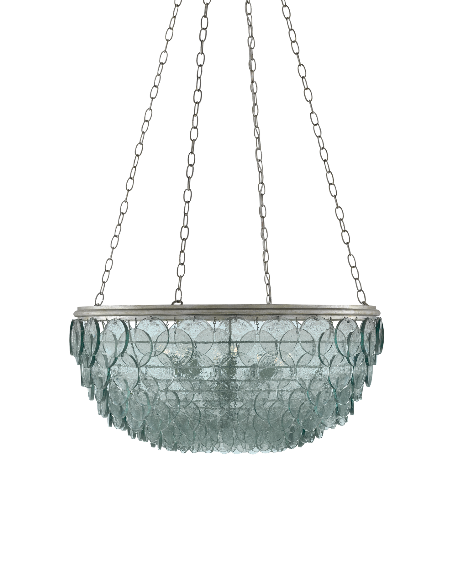 Quorum Small Recycled Glass Chandelier