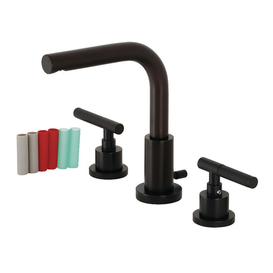 Kaiser Widespread Bathroom Faucet in Matte Black
