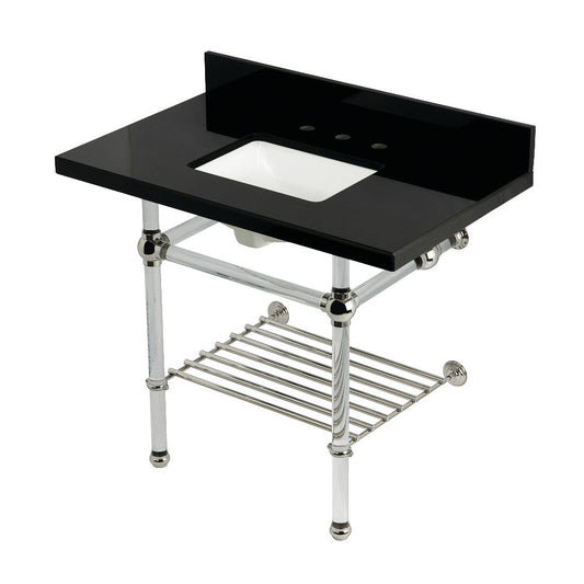 Templeton 36 Inch Console Sink in Polished Nickel