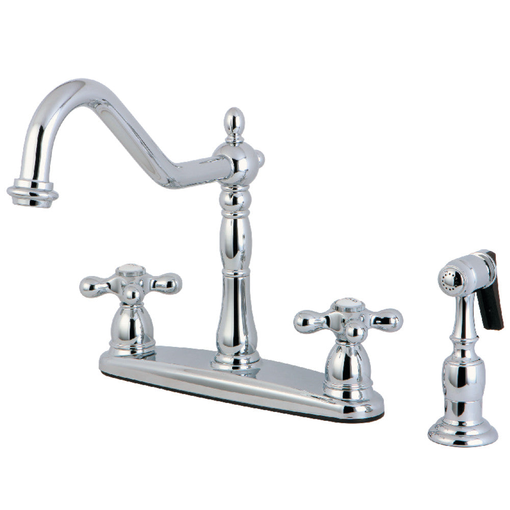 Heritage Centerset Kitchen Faucet in Polished Chrome