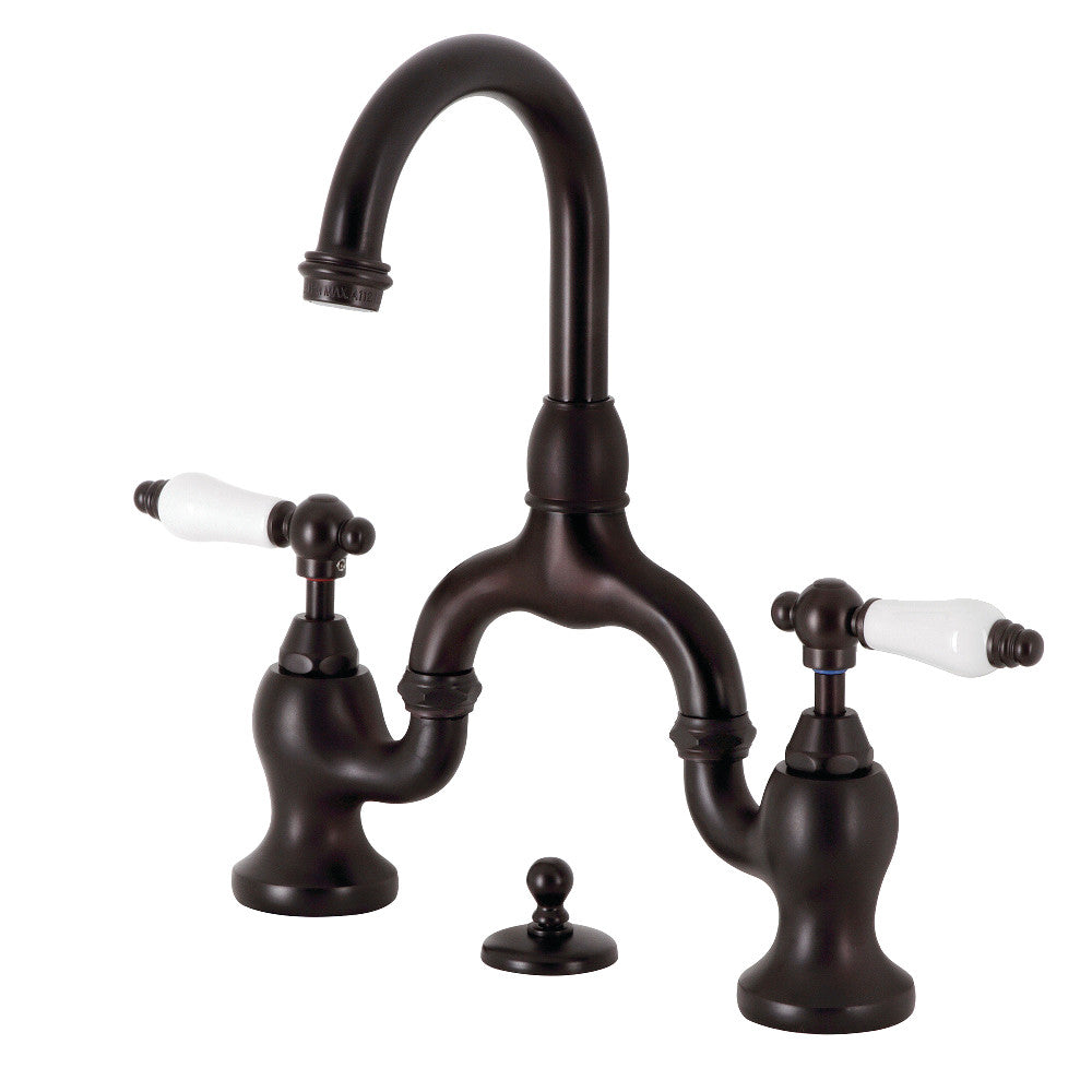 English Country Bridge Bathroom Faucet in Oil Rubbed Bronze