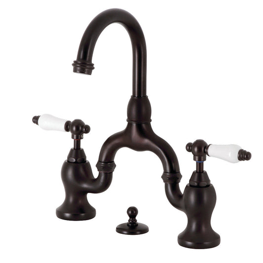 English Country Bridge Bathroom Faucet in Oil Rubbed Bronze