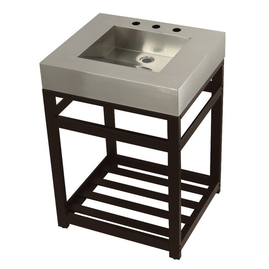 Kingston Commercial 25 Inch Console Sink in Oil Rubbed Bronze