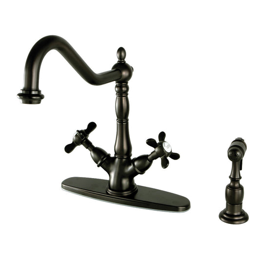 Essex Two Handle Single-Hole Kitchen Faucet in Oil Rubbed Bronze
