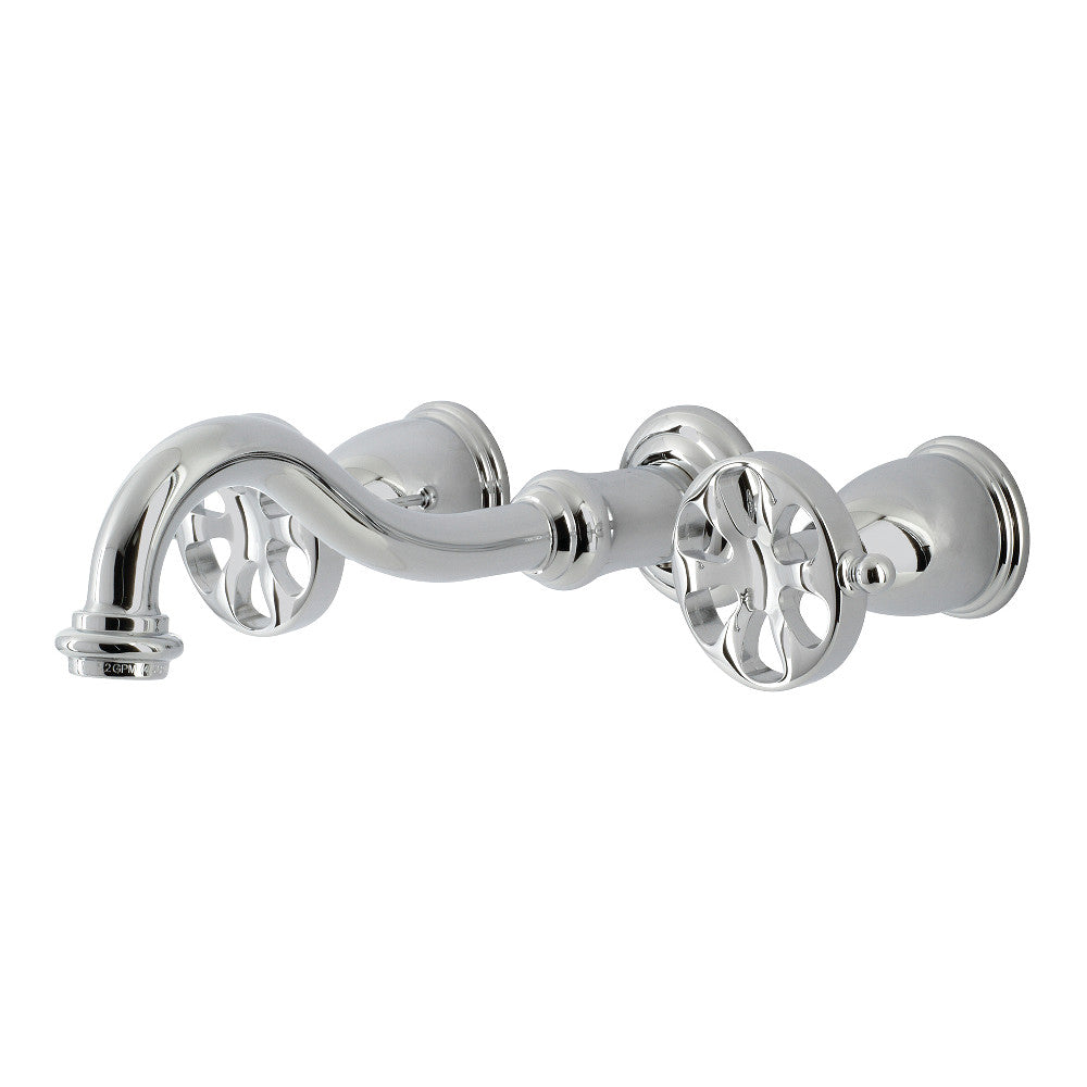 Belknap Wall-Mount Bathroom Faucet in Polished Chrome